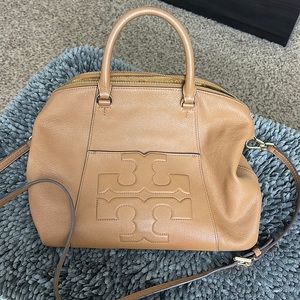 Authentic Brown Leather Tory Burch Purse